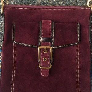 Coach Maroon crossbody bag